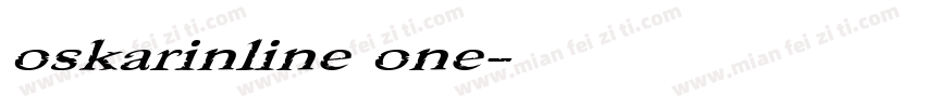 oskarinline one字体转换